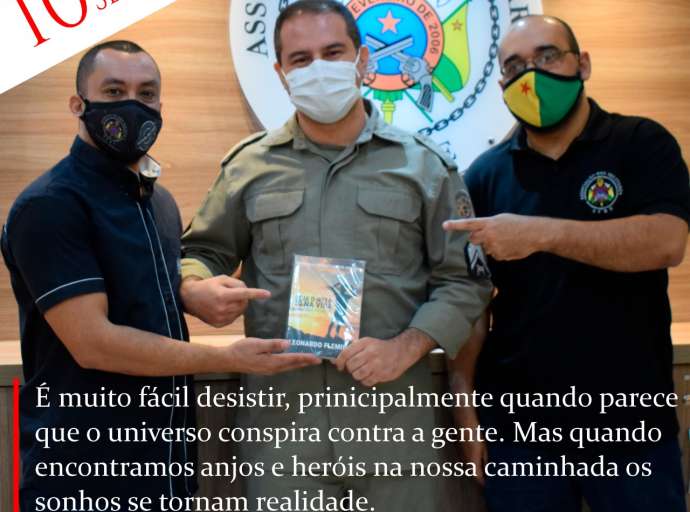 Sargento da PMAC e sócio da AME fará o lançamento de seu Livro no auditório da AME