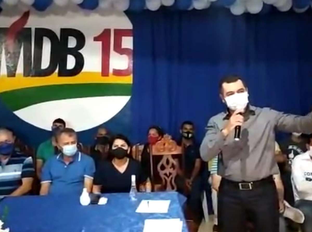 Em convenção do MDB que lançou Francimar Fernandes e Pelé Campos candidatos, Cadmiel diz que 'Feijó precisa de prefeito que trabalhe'