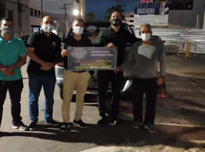 Deputado Sargento Cadmiel participa de manifesto que pede o pagamento da Titulação e Realinhamento Salarial aos militares