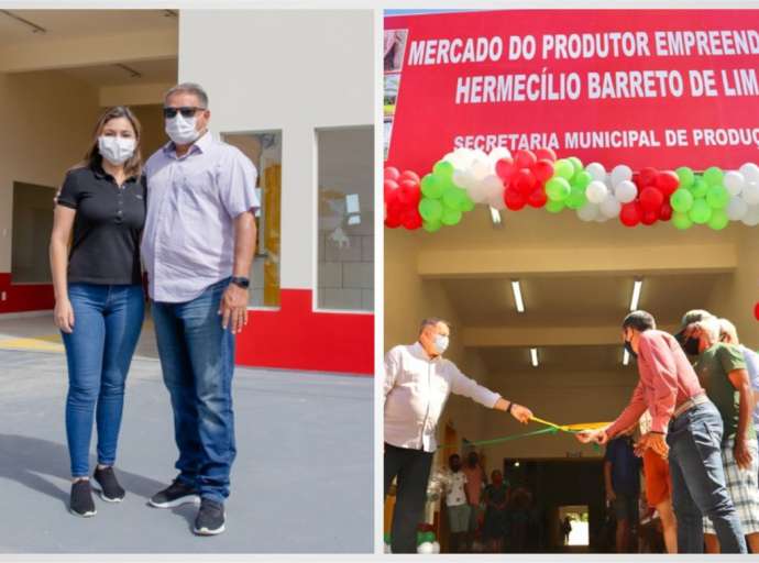 Mancio Lima inaugura Mercado Municipal de R$ 1 Milhão com emenda de Jéssica Sales