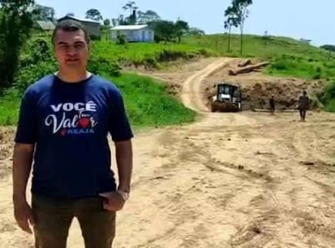 Cadmiel visita Ramal Feijó/Envira e destaca avanços nas obras que ligará o Acre ao Amazonas