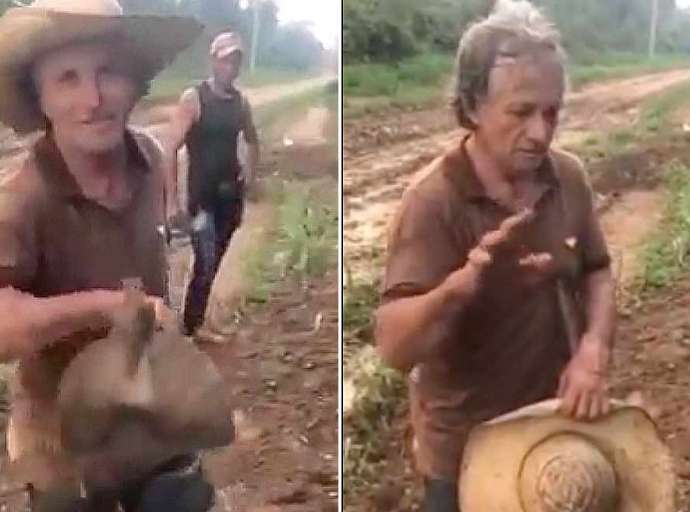 Produtor rural da Transacreana tenta recuperar ramal na enxada e lembra: ‘desde o mês de abril que estamos implorando, pedindo de joelhos’