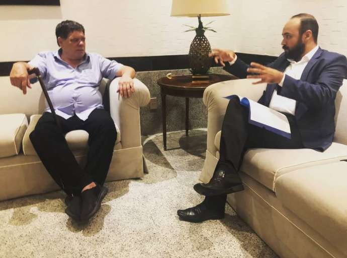 Flaviano recebe presidente da Fundhacre em Brasília