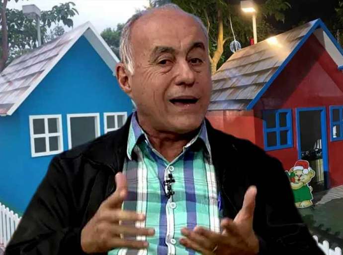 Bocalom se irrita com pergunta sobre pinta-pinta na Casinha do Papai Noel e diz que “projeto original era azul”
