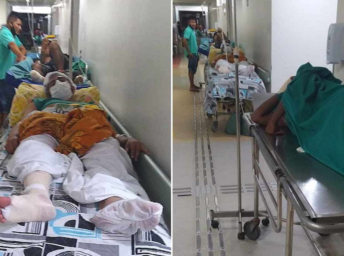Pacientes estão nos corredores do PS, denuncia irmão de paciente; diretora da unidade relata grande demanda por causa da pandemia