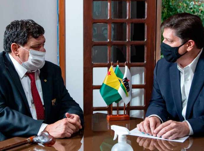 Flaviano se reúne com Baleia Rossi e discute sobre federações e cenário político