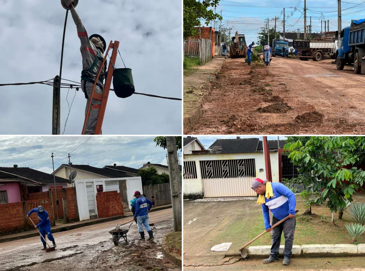 Secretaria Municipal de Cuidados com a Cidade dá continuidade ao mutirão de limpeza e manutenção da iluminação na Cidade do Povo