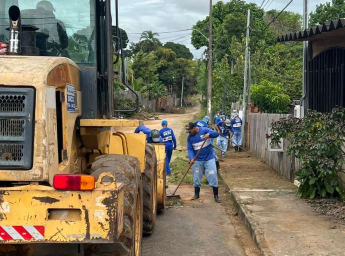 Prefeitura de Rio Branco reforça a limpeza pública em bairros periféricos