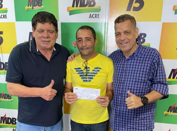 Velho Lobo filia liderança da Baixada da Sobral e policial reformado; MDB segue a todo vapor fortalecendo chapas proporcionais para as eleições de 2022