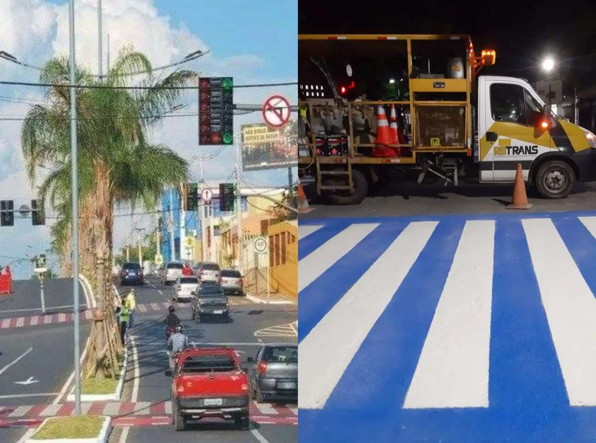 Internautas saem em defesa de faixas de pedestre de fundo azul: "quando era o PT que pintava de vermelho, ninguém falava nada"