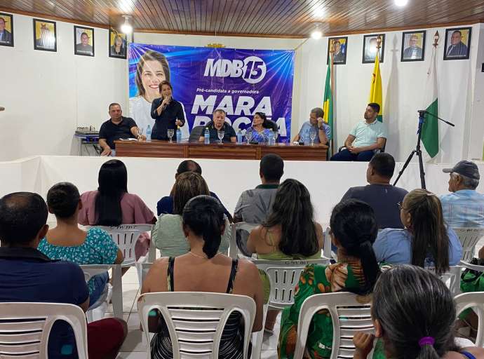 Marechal Thaumaturgo: Mara Rocha visita comércio e faz reunião com dirigentes do MDB