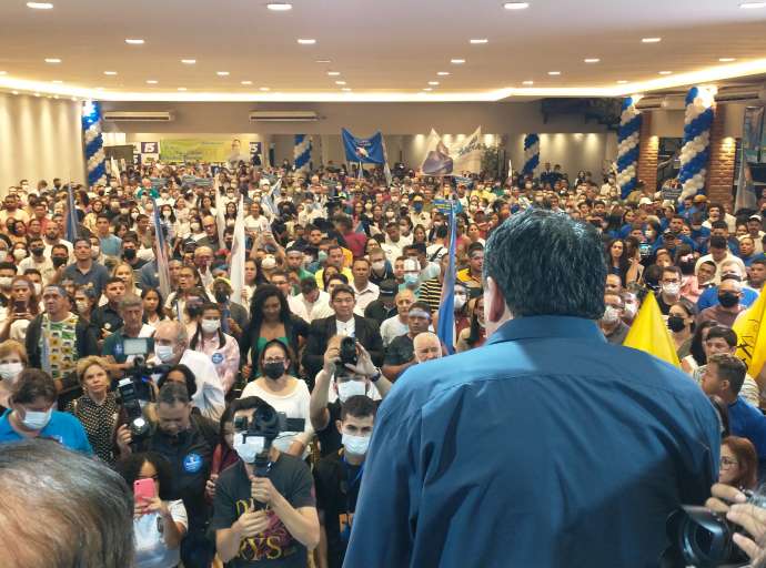 Márcia Bittar é recebida com vaias e pedidos de "fora Márcia" em convenção do MDB