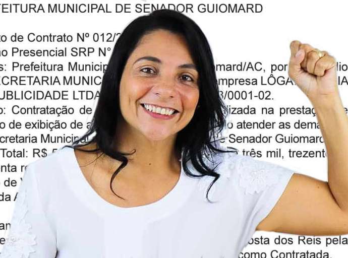 Rosana Gomes, a pior prefeita do Acre, contrata quase R$ 600 mil em outdoors com dinheiro da saúde