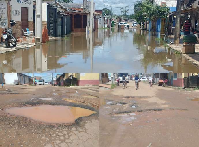 Alagados em abandonados: o drama dos moradores da Rua 15, na Baixada da Sobral