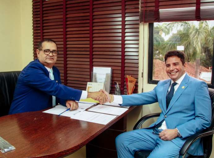 Deputado Tanízio Sá recebe o Governador Gladson Cameli em seu gabinete para discutir pautas estaduais