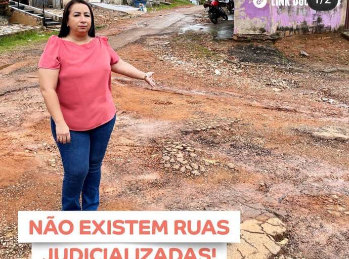 "Não há nada que impeça a Prefeitura de realizar a manutenção necessária nas Ruas do Povo" - diz vereadora sobre ruas judicializadas 